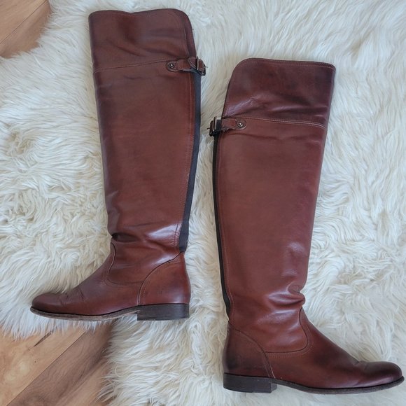 FRYE Melissa OTK Over-the-Knee Riding Boots Size 8.5 - Picture 4 of 4